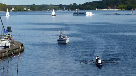 Auf dem Großen Wannsee herrscht an Sommertagen stets reger Verkehr