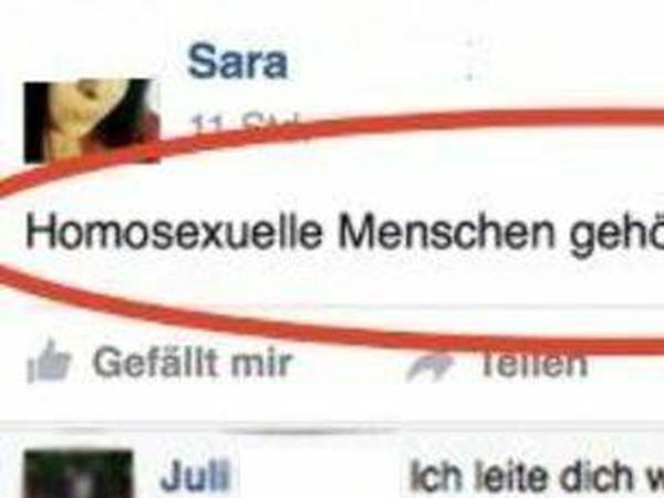 Dieser Post führte zu einer Sperrung bei Facebook. Nicht bei Sara K. sondern bei der Menschenrechtsgruppe "Enough is Enough! Open your Mouth!"