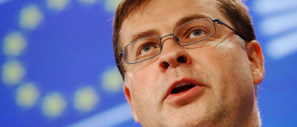Der lettische EU-Vizekommissionspräsident Valdis Dombrovskis.