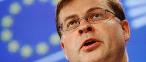 Der lettische EU-Vizekommissionspräsident Valdis Dombrovskis.