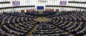 Das Plenum des Europaparlaments in Straßburg.