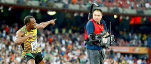 Die Gesten von Usain Bolt gehen oft ins Humorige - auch wenn nicht jeder dabei das Gesicht verzieht.