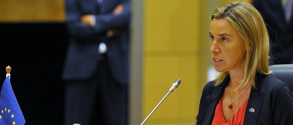 Die EU-Außenbeauftragte Federica Mogherini - hier am 5. August - sprach am Mittwoch von einem "historischen Ergebnis".