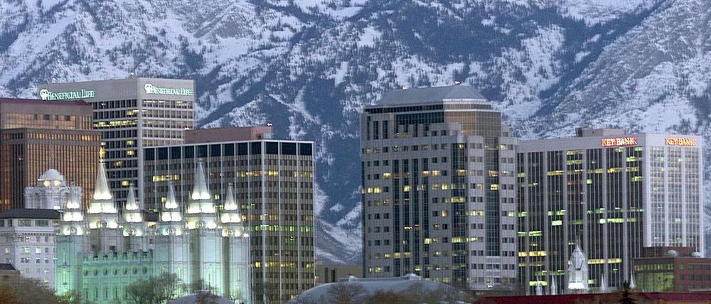 In Gefahr. Salt Lake City ist viele hundert Kilometer von der Plattengrenze in Kalifornien entfernt. Dennoch gibt es hier regelmäßig Erschütterungen, Experten fürchten, dass es auch schwere Erdstöße geben könnte. 