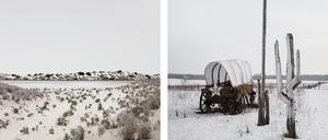 Wildost statt Wildwest: Die Szenerie der „Flower Horse Ranch“ in Gersdorf (Märkisch-Oderland) ist irritierend, vom Original kaum zu unterscheiden.