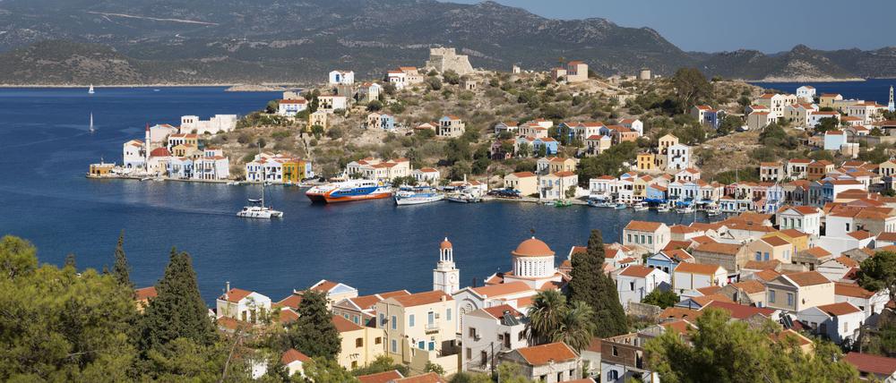 Der Hafen von Kastellorizo. Foto: Imago