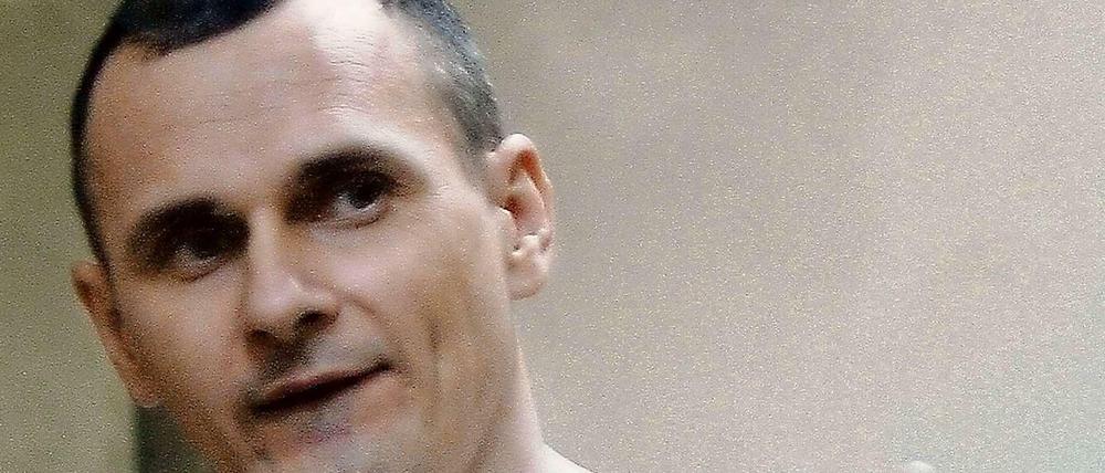 Filmemacher Oleg Sentsov bei der Urteilsverkündung in Moskau.