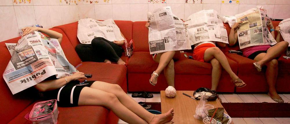 Das älteste Gewerbe? Sicher eines der globalsten: Sexarbeiterinnen in einem Bordell in Surabaya in Indonesien.