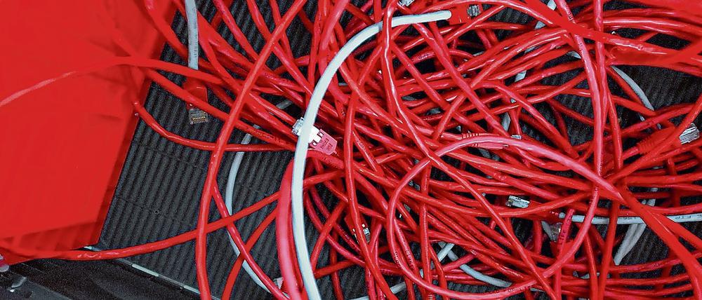Kabelsalat rot-schwarz: Sogar im Koalitionsvertrag steht, dass die vielen verschiedenen IT-Systeme der Verwaltung unnötig teuer sind und deshalb einheitlicher werden sollen.