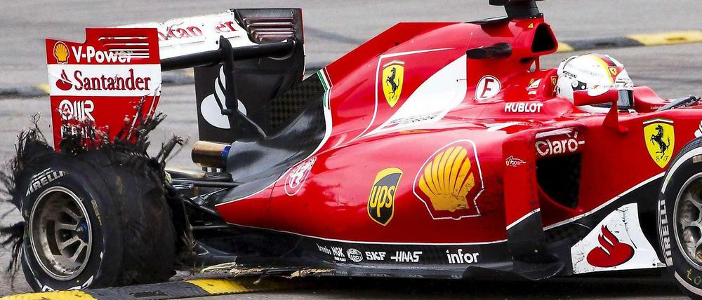 Sebastian Vettel: "Wenn das 300 Meter später, in der Eau Rouge, passiert, dann kann das auch ganz anders ausgehen."