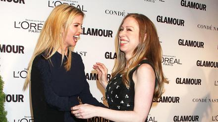 Beste Freundinnen. Ivanka Trump und Chelsea Clinton.