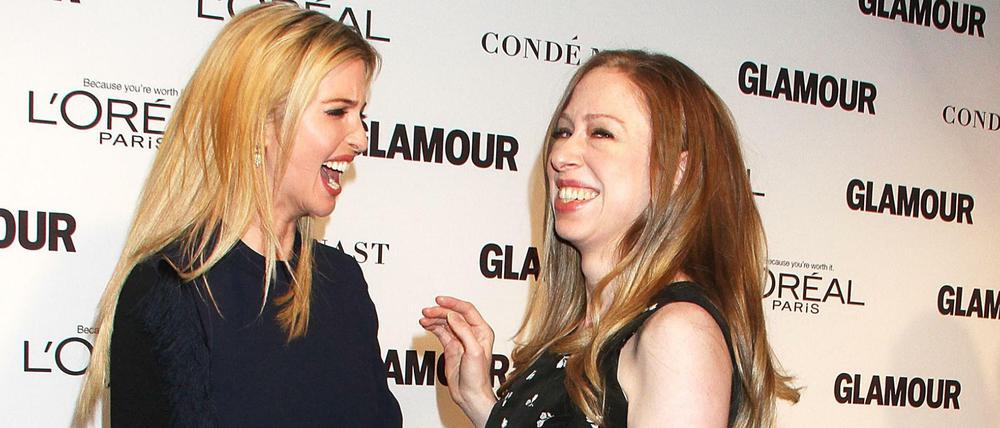 Beste Freundinnen. Ivanka Trump und Chelsea Clinton.