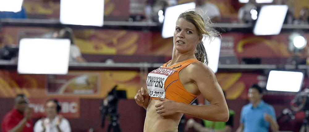 Mit einer Größe von 1,79 Meter ragt Dafne Schippers aus dem Feld der Sprinterinnen heraus.