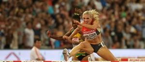 Cindy Roleder holte die Silbermedaille über 100 Meter Hürden.