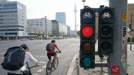Fahrradfahrer in Berlin