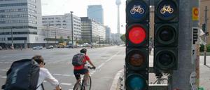 Fahrradfahrer in Berlin