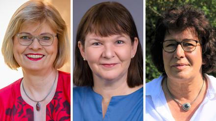 Drei Frauen für Steglitz-Zehlendorf: Cerstin Richter-Kotowski (CDU), Carolina Böhm (SPD) und Maren Schellenberg (Grüne) wollen Bürgermeisterin werden.