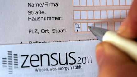 Ein Musterbogen für den umstrittenen Zensus 2011. 