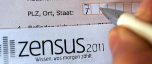 Ein Musterbogen für den umstrittenen Zensus 2011. 