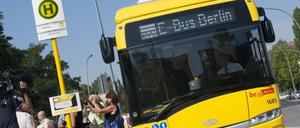 Die neuen E-Busse in Berlin.