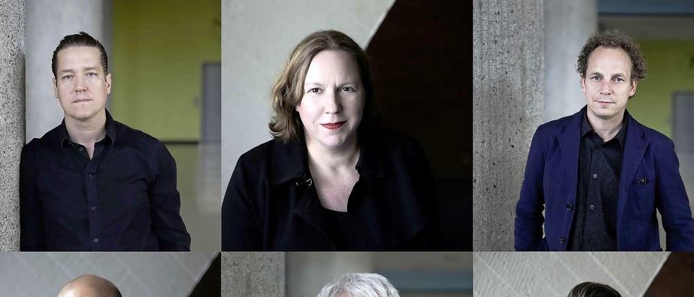  Im Uhrzeigersinn: Lars Petter Hagen, Barbara Vanderlinden, Bas Princen, Markus Diebel, Eric Joris und Jürgen Mayer H.