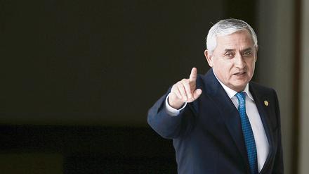 Präsident Otto Perez soll von dem Mafianetzwerk seiner Vizepräsidentin zumindest gewusst haben. Einen Rücktritt lehnt er aber ab.