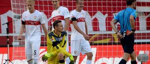Pechvogel: Stuttgarts Torwart Tyton nach dem Platzverweis.