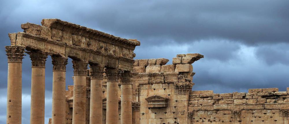 Teile des antiken Baal Tempels in Palmyra.