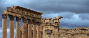 Teile des antiken Baal Tempels in Palmyra.
