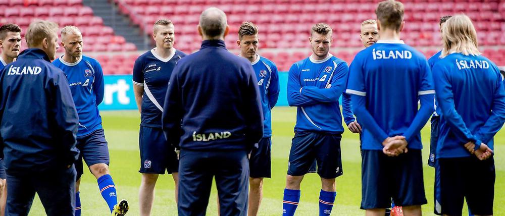 Vor dem großen Sprung? Islands Nationalteam.