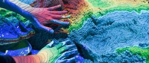 Sandkasten für Hobby-Topografen: die "Augmented Reality Sandbox" im Game Science Center.