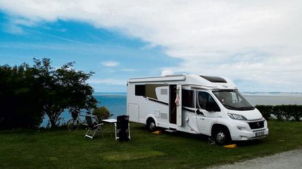 Mobil über Trouville.
