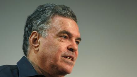Der israelische Filmemacher Amos Gitai, im Wettbewerb in Venedig mit seinem Film "Rabin, The Last Day" vertreten.