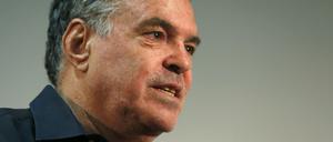 Der israelische Filmemacher Amos Gitai, im Wettbewerb in Venedig mit seinem Film "Rabin, The Last Day" vertreten.