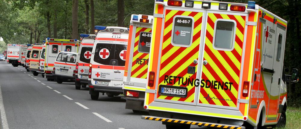 Ein Treffen von Heilpraktikern im niedersächsischen Handeloh endete mit einem Großeinsatz von Rettungswagen und Notärzte.