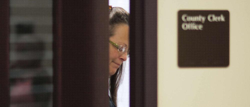 Kim Davis wurde verhaftete, weil sie sich weigerte gleichgeschlechtliche Paare in Kentucky zu trauen.