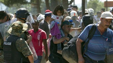 Viele Flüchtlinge kommen über die sogenannte Balkanroute.