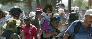 Viele Flüchtlinge kommen über die sogenannte Balkanroute.