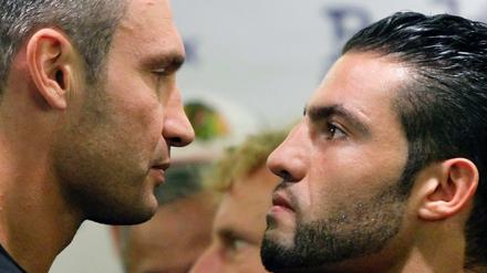 Manuel Charr (rechts) mit Vitali Klitschko.