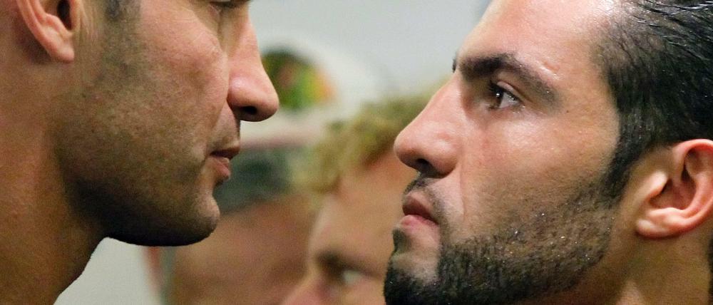 Manuel Charr (rechts) mit Vitali Klitschko.