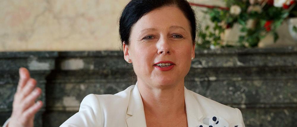 EU-Justizkommissarin Vera Jourova handelte das Abkommen aus.