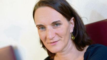 Autorin Terezia Mora bei Verleihung des Deutschen Buchpreises 2013