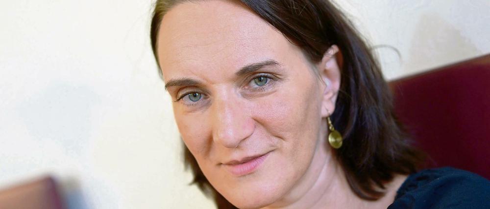 Autorin Terezia Mora bei Verleihung des Deutschen Buchpreises 2013