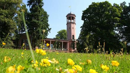 Park und Schloss Biesdorf in Berlin-Biesdorf. 