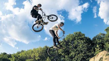 Hoch hinaus. An der BMX-Piste, wo 2014 ein Weltcup stattfand, sollen am Aktionstag Schäden ausgebessert werden.