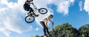 Hoch hinaus. An der BMX-Piste, wo 2014 ein Weltcup stattfand, sollen am Aktionstag Schäden ausgebessert werden.