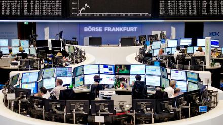 Der Handelssaal der Börse Frankfurt am Main.