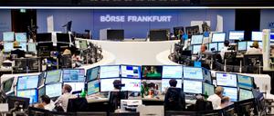 Der Handelssaal der Börse Frankfurt am Main.