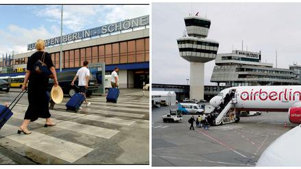 Immer voller, immer sicher. Die Flughäfen Berlin-Schönefeld und Berlin-Tegel.