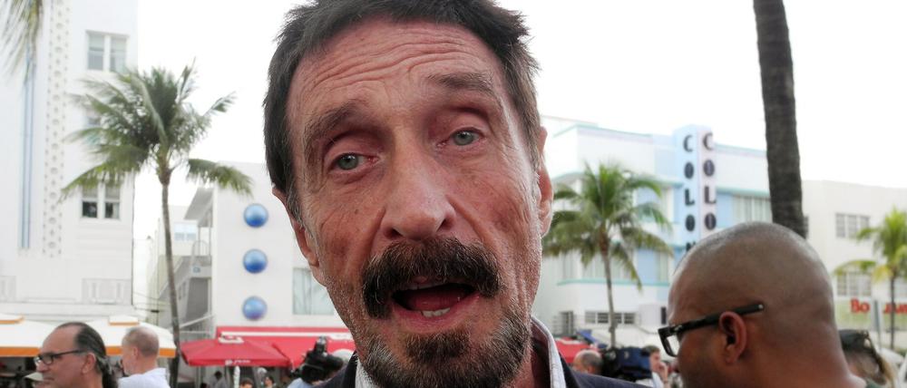 Software-Entwickler John McAfee bei einem Interview in Florida im Dezember 2012.